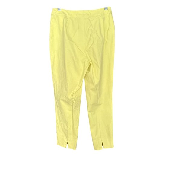 Piazza Sempione Brigitte P115 Yellow Cropped Pants Made In Italy - Picture 2 of 5